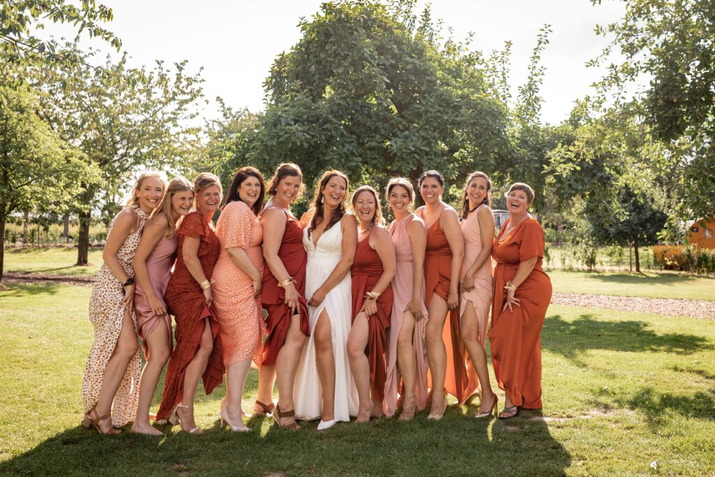 GBS Herve Paris bride with her bridesmaids