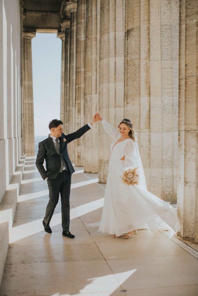 Long sleeve wedding dress