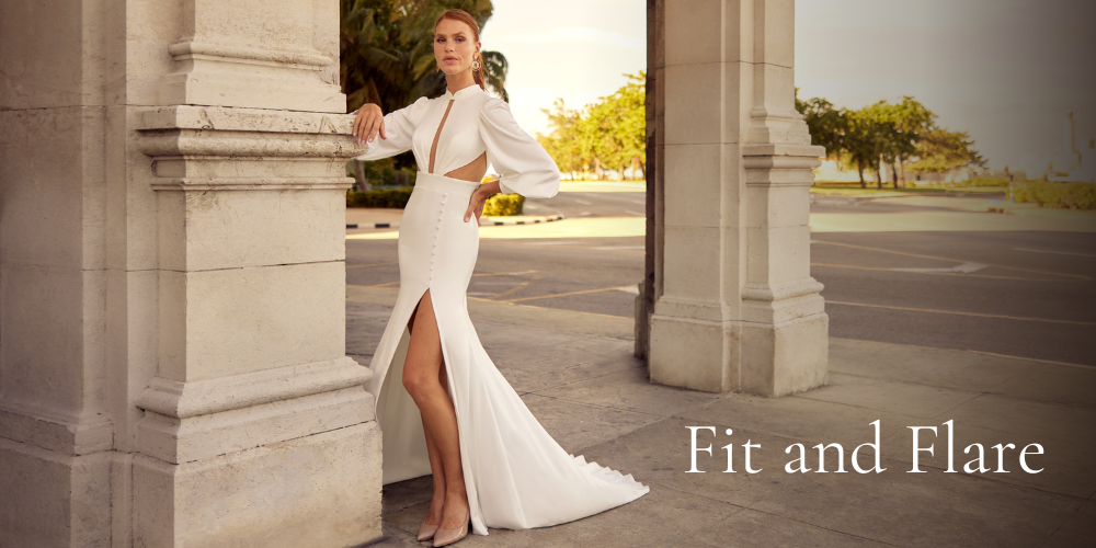 Fit and Flare Wedding Dresses by GBS Herve Paris